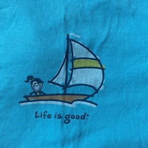 Life is Good Boat T-shirt